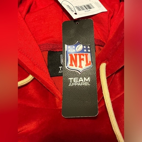 NWT- FOCO Women's San Francisco 49ers Soft Velour Hoodie  SIZE: Large - Picture 10 of 11